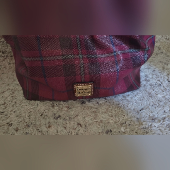 Dooney & Bourke Red Plaid Satchel - Picture 2 of 8